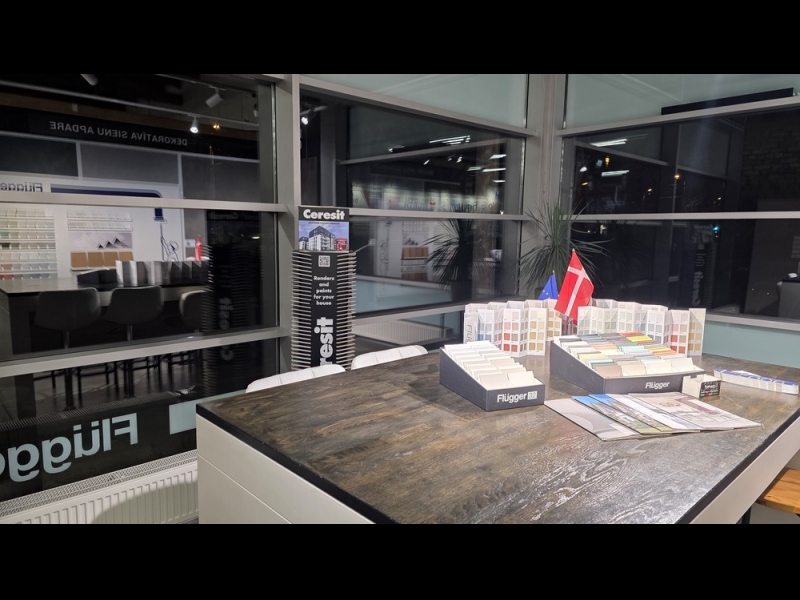 Designer corner at Ceresit un Flugger Profcentrs veikalā