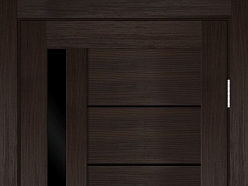 Durvis delta venge, black glass
