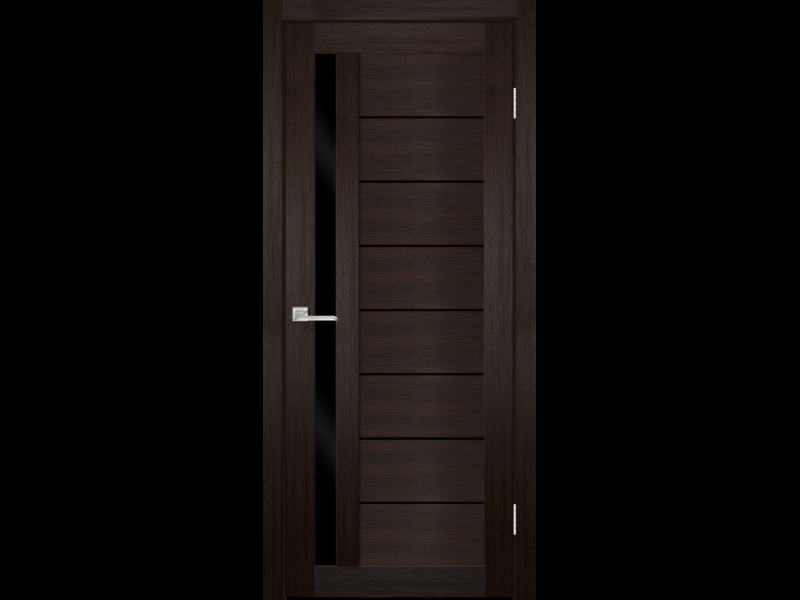 Durvis delta venge, black glass