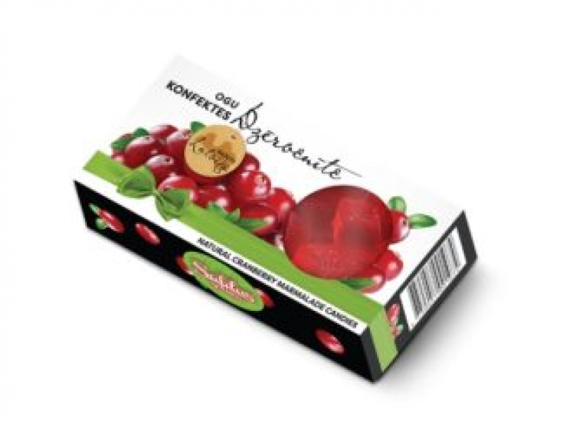 Dabīgo ogu un sulu konfektes “DZĒRVENĪTE”