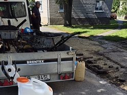 Jaunas bruģēšanas ieklāšana