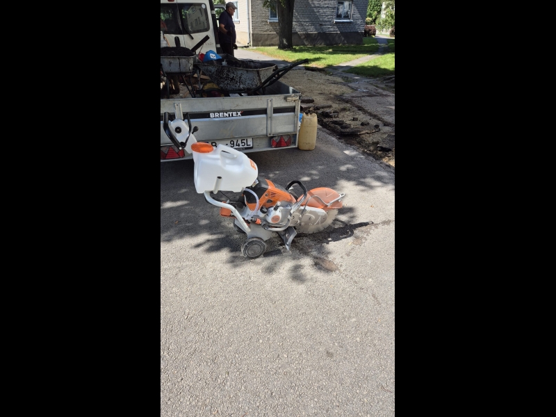 Jaunas bruģēšanas ieklāšana