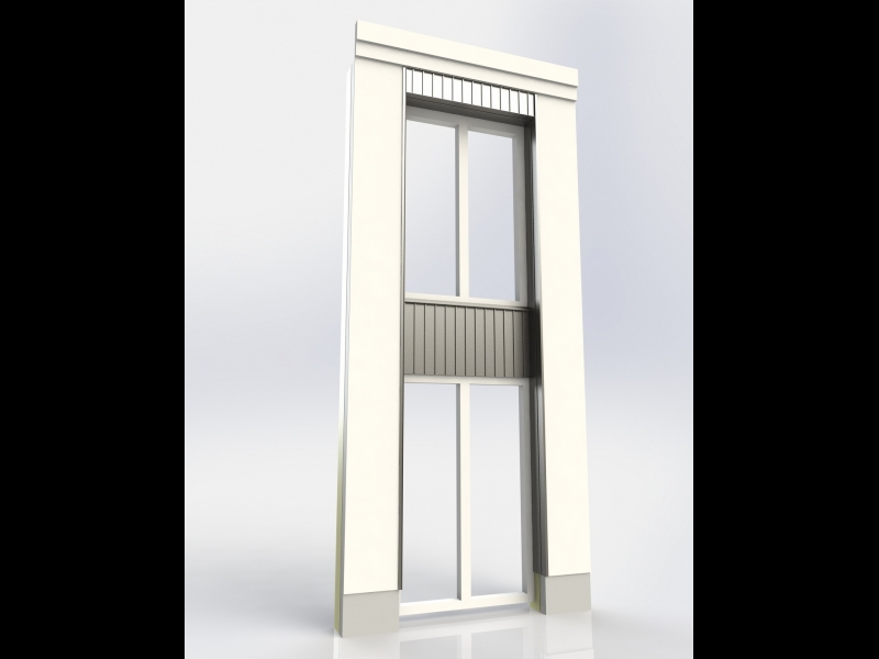 Alumīnija fasādes apdares detaļas ar precīzu CNC apstrādi