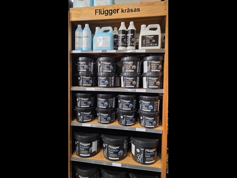 Flugger fasādes krāsu centrs Profcentrs veikalā