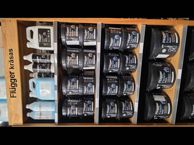 Flugger fasādes krāsu centrs Profcentrs veikalā