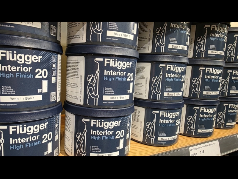 Flugger Interior High Finish stends Profcentrs veikalā