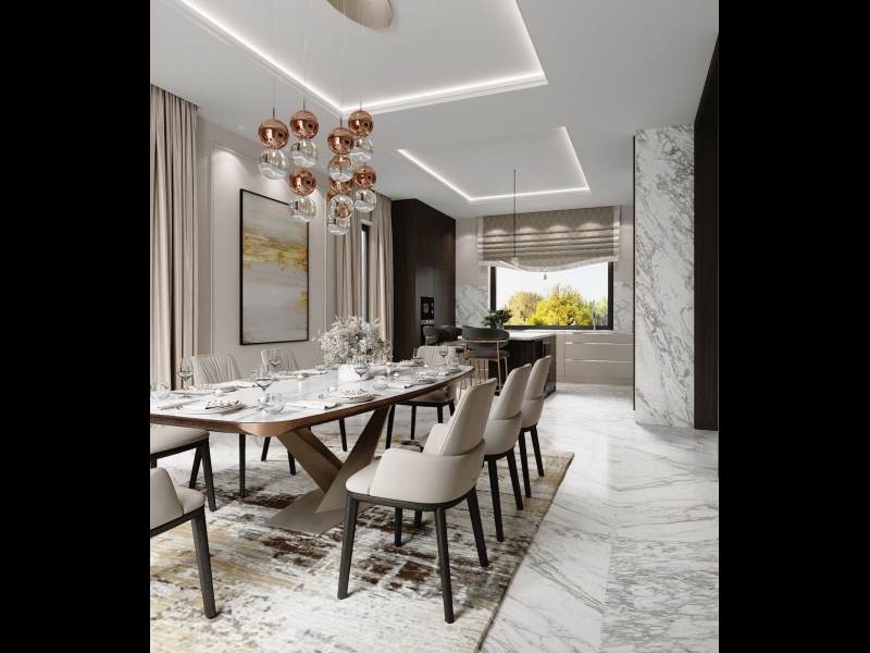 ēdamzonas un virtuves interjera dizains