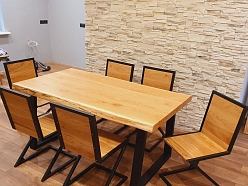 Metāla un koka konstrukcijas mēbeles un trepes Kurzemē