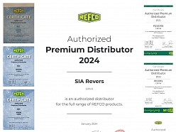 SIA FIRMA "REVERS" ir autorizētais REFCO MANUFACTURING premium izplatītājs