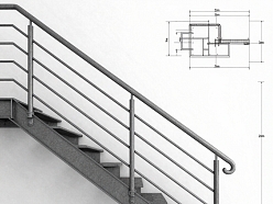 Metāla kāpņu margas