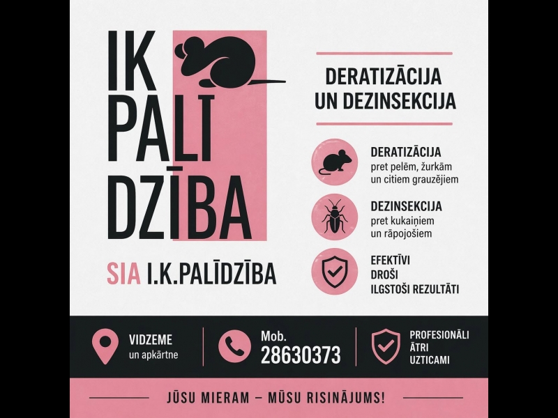 Deratizācija, dezinsekcija un dezinfekcija