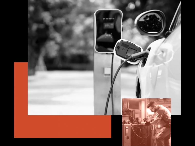 Elektromobiļu uzlādes stacija Latvijā