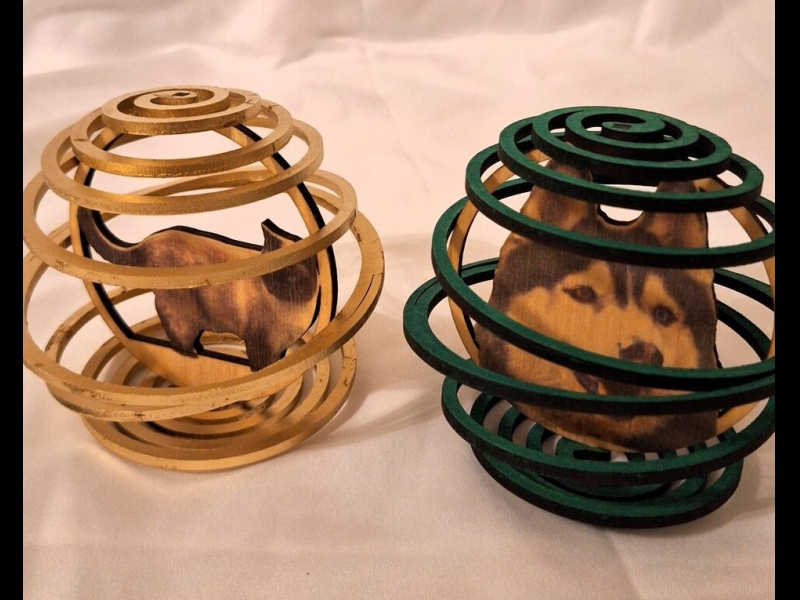 Personalizēts Ziemassvētku rotājums