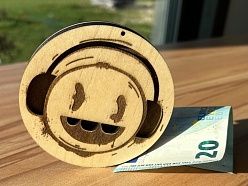 Koka konverts naudas dāvanai - Aplis