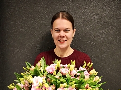 Ziedu pušķi Valkā