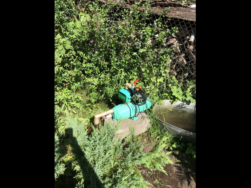 Ūdens sūknis un spices sistēma dārza laistīšanai