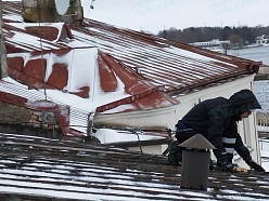 Jumta remonts ziemā