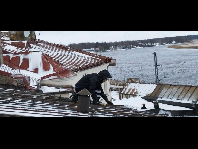 Jumta remonts ziemā