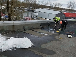 Jumta remonts ziemā