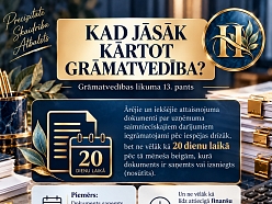 Kad jāsāk kārtot grāmatvedību