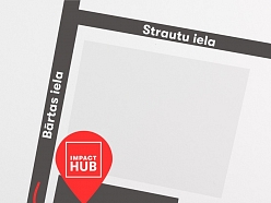 Kurzemes Biznesa Inkubatora ar modernu interjeru