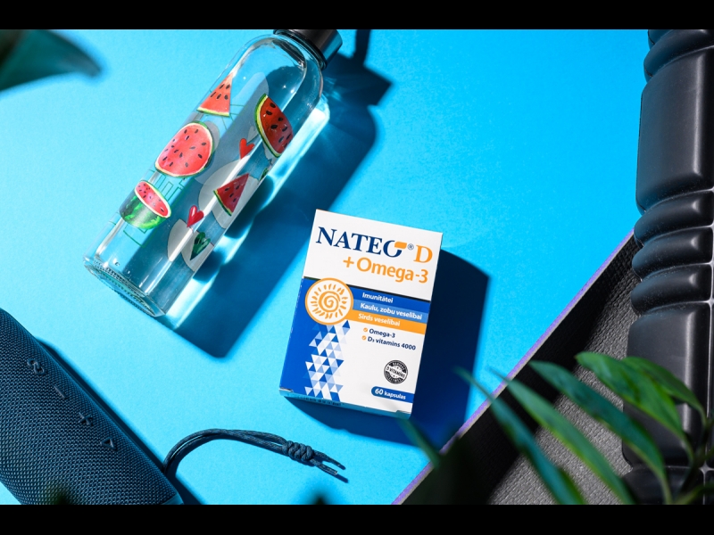 NATEO D vitamīns, omega 3 kapsulas
