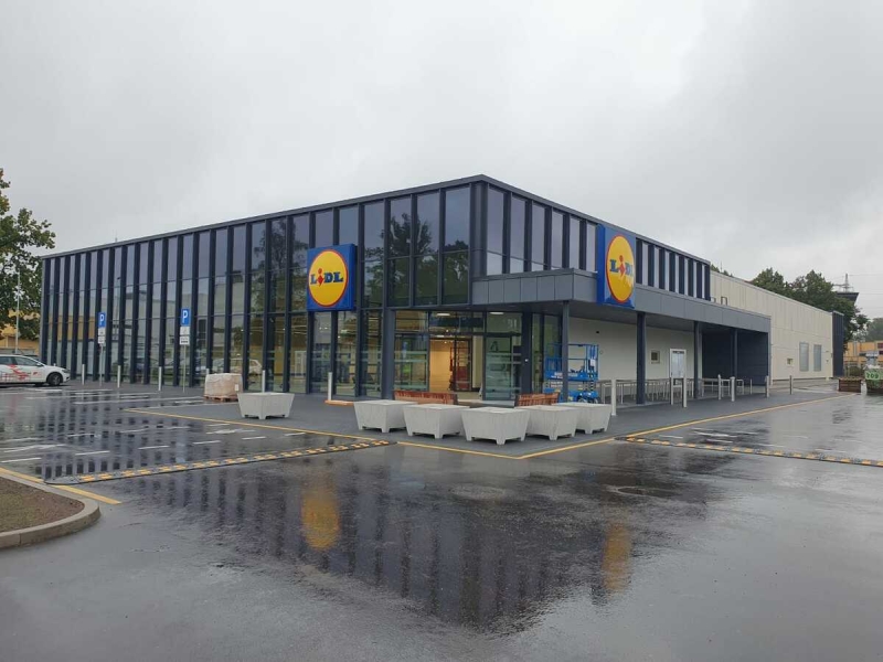 LIDL Remtes ielā būvniecība