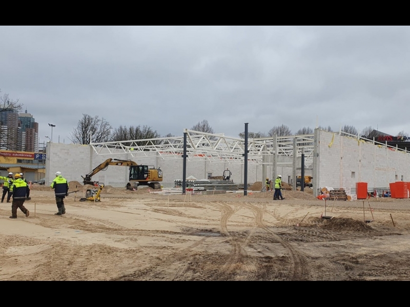 LIDL Remtes ielā būvniecība