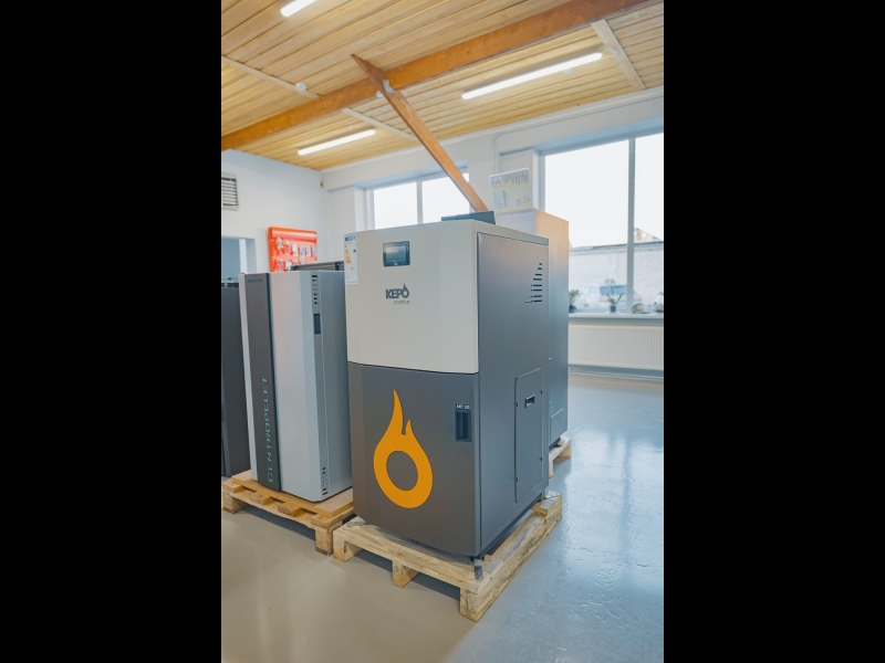 Granulu apkures katli