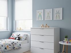 Bērnu gulta ar drošības barjeru