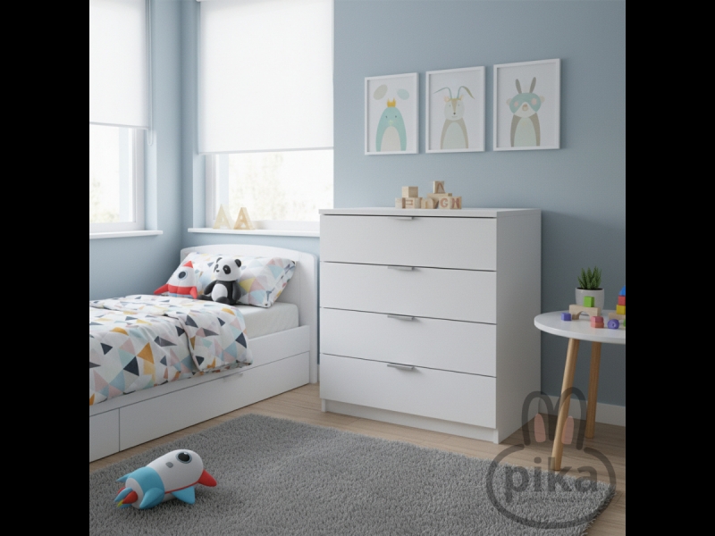 Bērnu gulta ar drošības barjeru