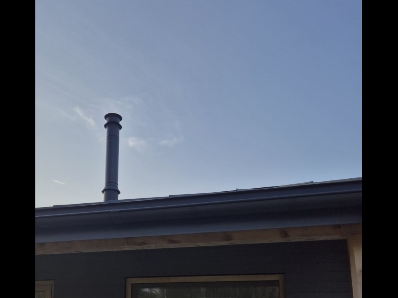 Dūmvadu montāža privātmājai