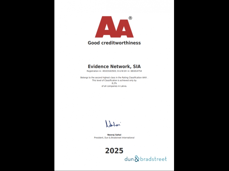 Kredītspējas sertifikāts