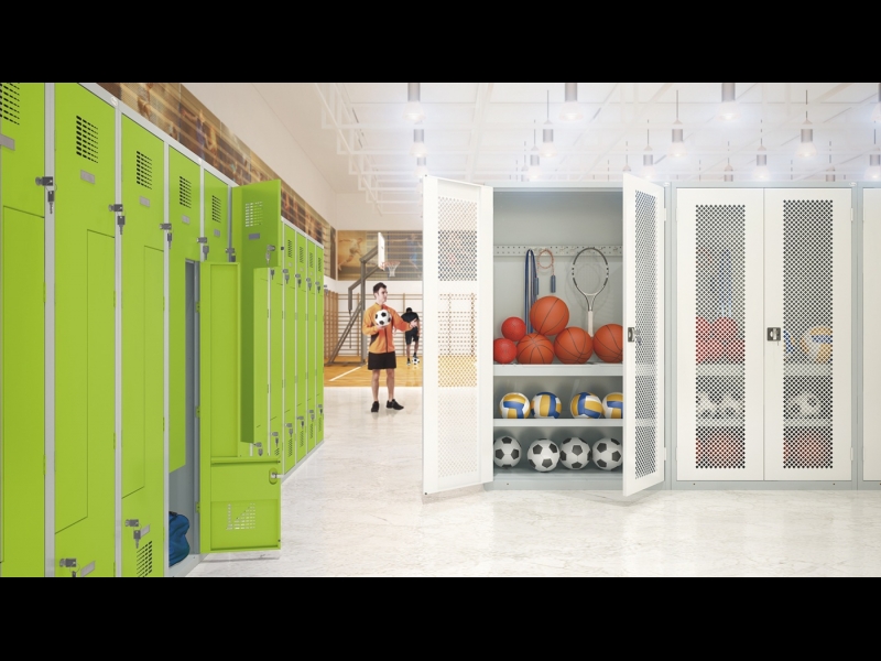 Skapis sporta inventāra uzglabāšanai