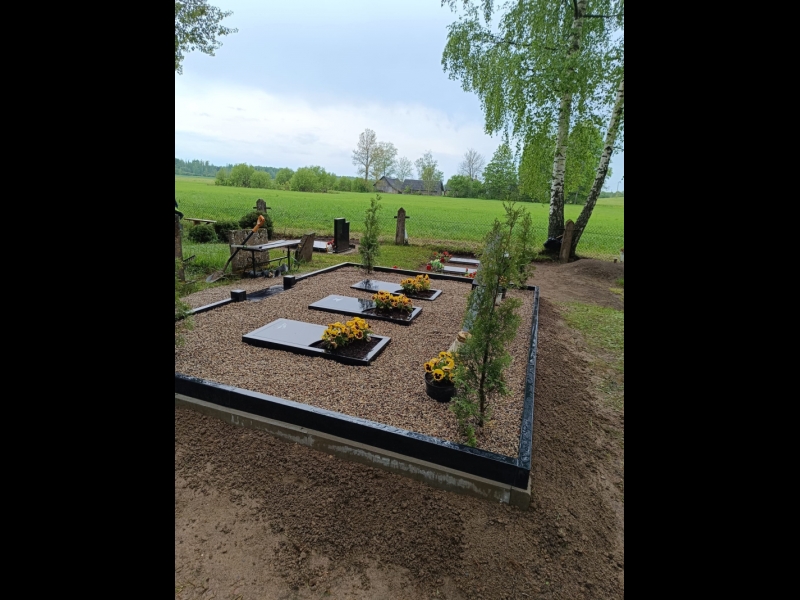 Kapu labiekārtošana ar granīta apmali