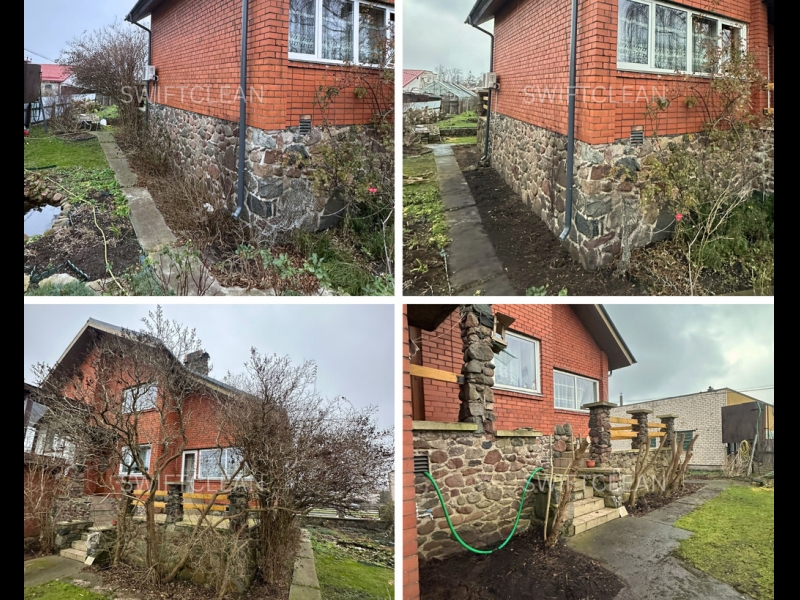 Teritorijas sakopšana un pagalma tīrīšana ar SwiftClean