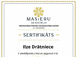 Teipošanas pamatkursa programmas sertifikāts