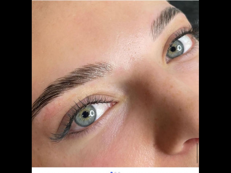 Uzacu krāsošana, laminēšana