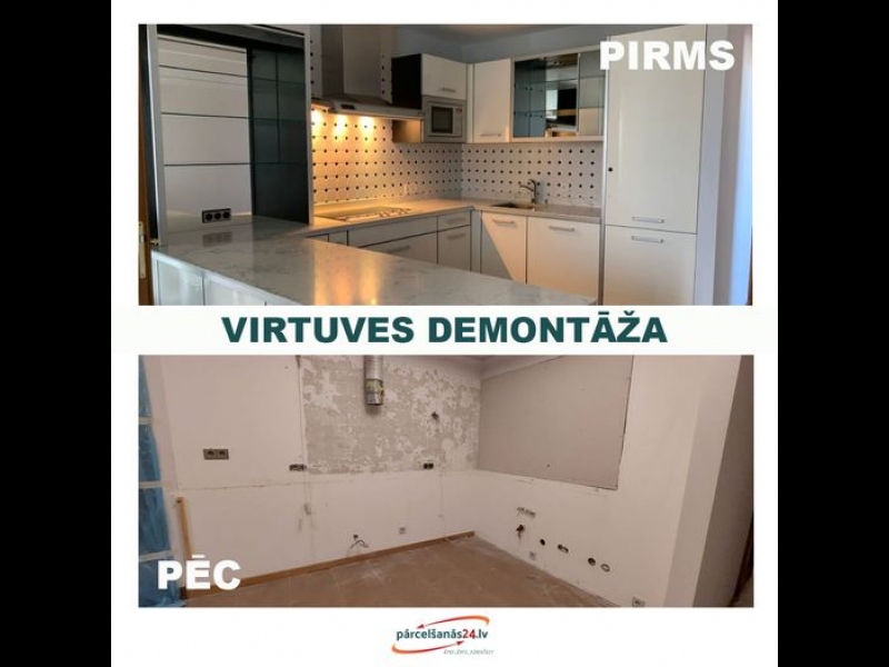 Virtuves demontāža