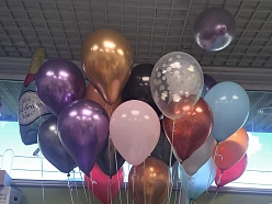 Hēlija balonu pušķis svinībām