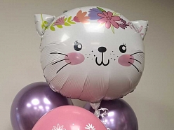 Balonu kompozīcija meitenei