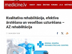 Ārona Zemīša rehabilitācijas centrs – vieta, kur Tava veselība ir pirmajā vietā!