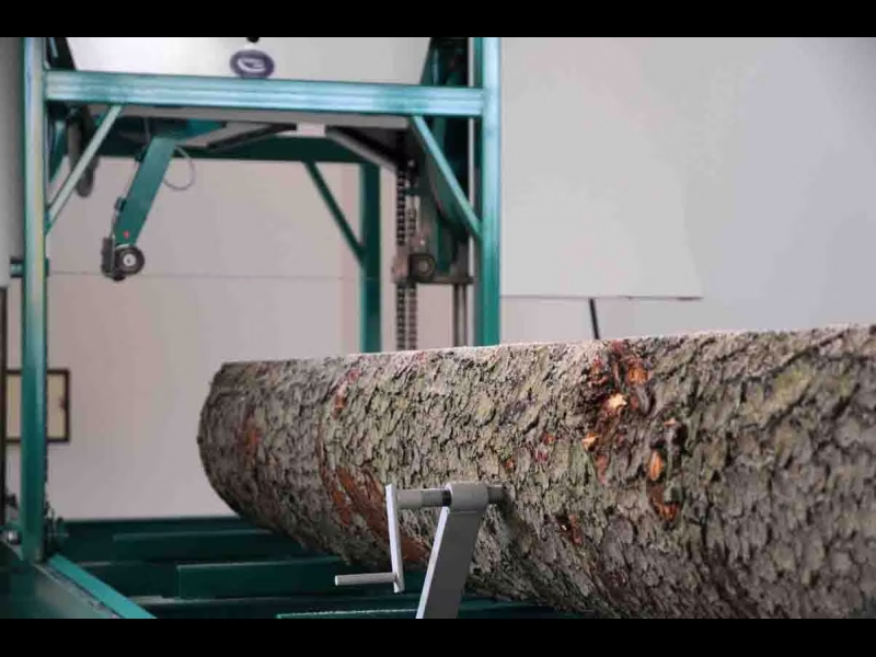 Precīza koksnes apstrāde ar profesionālu lentzāģi