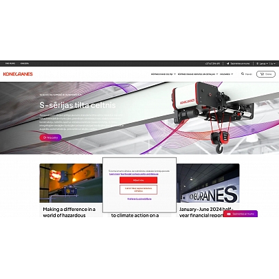 Konecranes Latvija, SIA, Celtņi un telferi