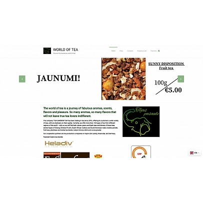 Tējas Pasaule, veikals, SIA TEA GARDENS