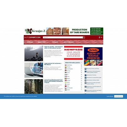 Balticexport.com, portāls