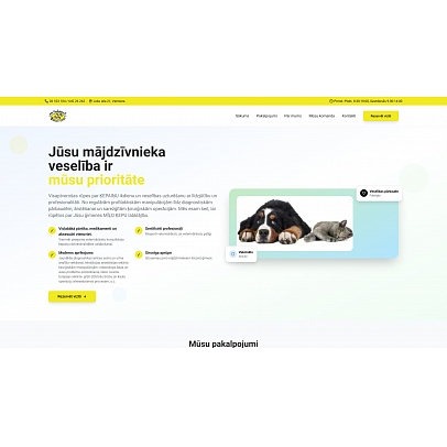 4 MĪĻAS ĶEPAS, SIA, Veselības māja dzīvniekiem