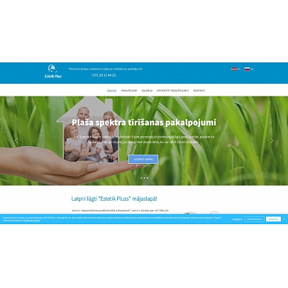 Estetik Pluss, SIA, uzkopšanas, tīrīšanas serviss