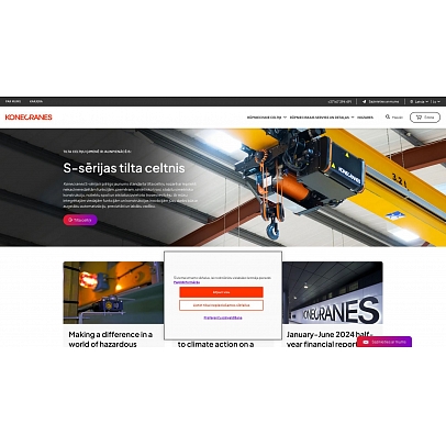 Konecranes Latvija, SIA, Celtņi un telferi