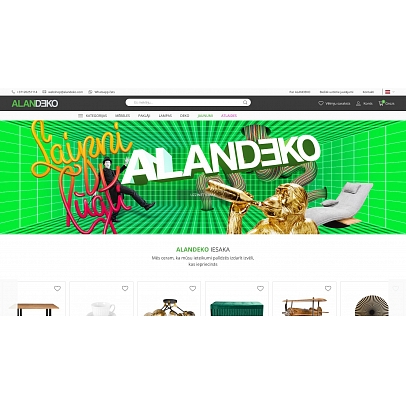 ALANDEKO.COM Interneta Veikals, mēbeles, paklāji, lampas